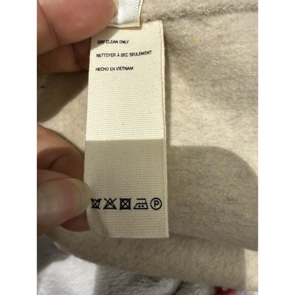 Free People Double Breasted Wool Blend Coat Size M Maxi Coat in Sand Oversized - Picture 15 of 16